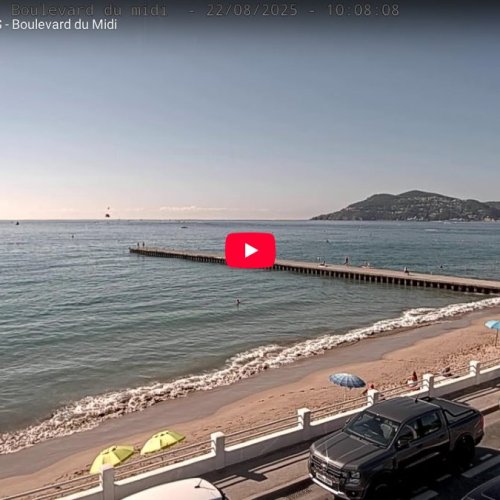 Live Cannes Beach & Boulevard du Midi Webcam