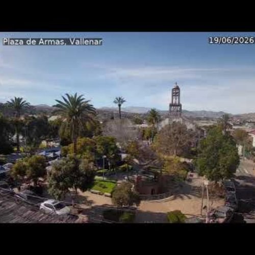 Plaza de Armas Bell Tower & Palms Live View