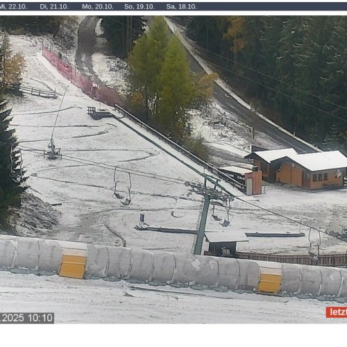 Gerlitzen Mittelstation Live Webcam: Kanzelhöhe Ski Resort View
