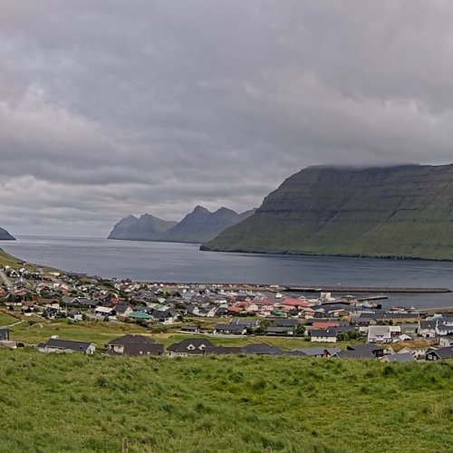 Leirvík Live Webcam: Fjord Views & Faroese Charm | Eysturoy, Faroe Islands