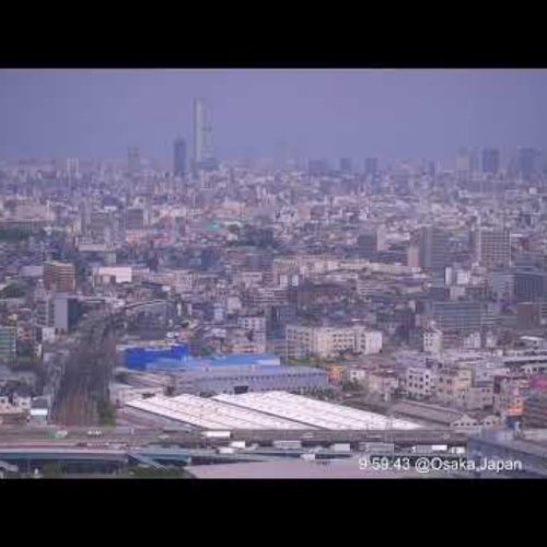 Abeno Harukas Osaka Panorama | Live View of Osaka's Bustling Cityscape