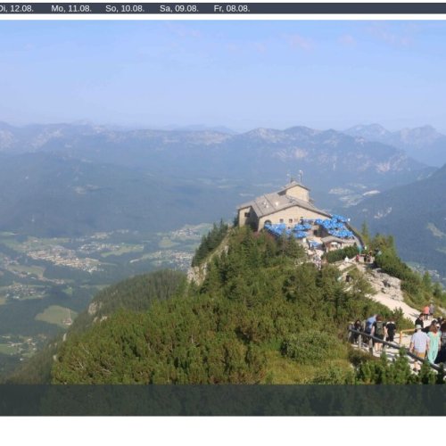 Kehlsteinhaus Live Webcam: Panoramic Alpine Views