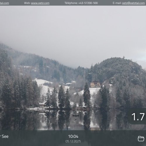 Piburger See Live Webcam: Alpine Views from Oetz, Austria