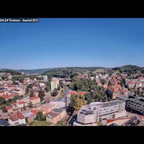 Trutnov Church Aerial Panorama Live Stream