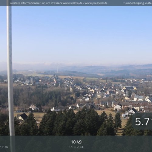 Live View from Pressecker Knock: Presseck, Germany in HD