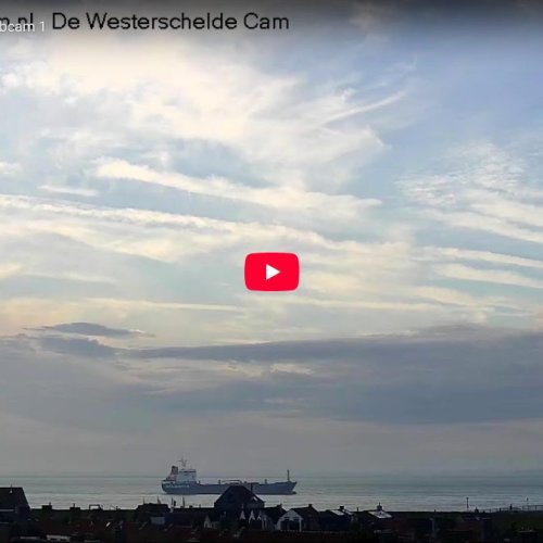 Live Vlissingen Webcam: Westerschelde Shipping & Historic Windmill Views