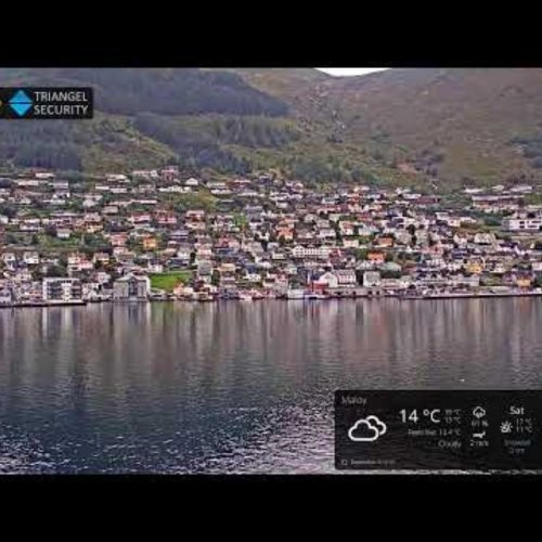 Måløy Town Centre Live Webcam, Norway