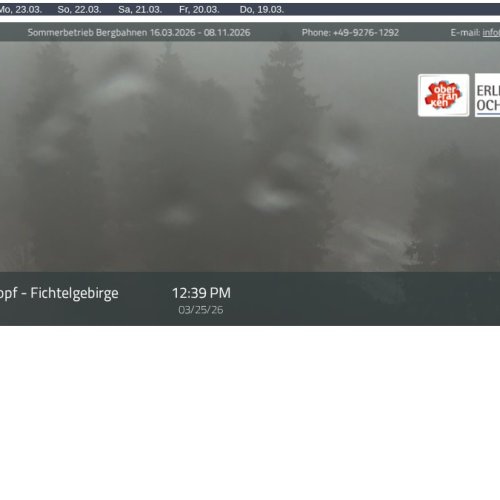 Ochsenkopf Mountain Live View - 1,024m Above Sea Level 🌄