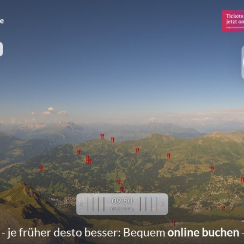 Lenzerheide Bergbahnen Parpaner Rothorn Live Webcam: Swiss Alps Views