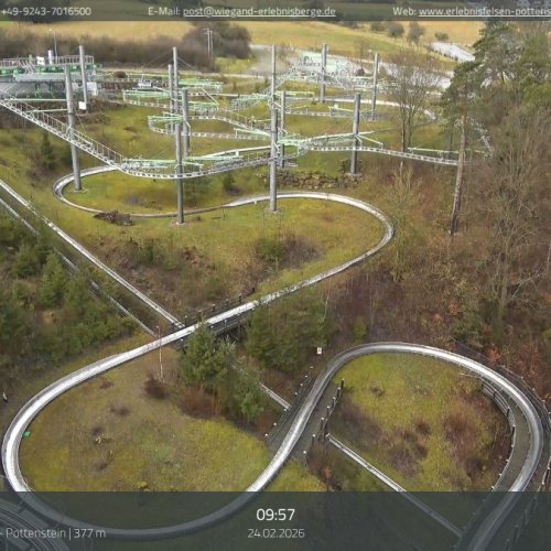 Pottenstein Sommerrodelbahn Live Webcam: Alpine Coaster in Germany