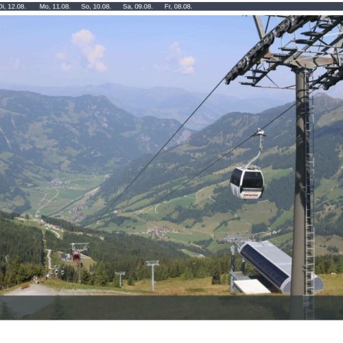 Fulseck Dorfgastein Live Webcam: Panoramic Austrian Alps