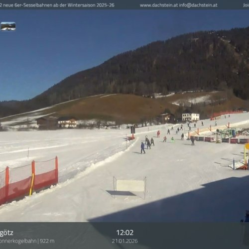 Annaberg-Lungötz Ski Resort Live Webcam: Dachstein West & Donnerkogelbahn Views