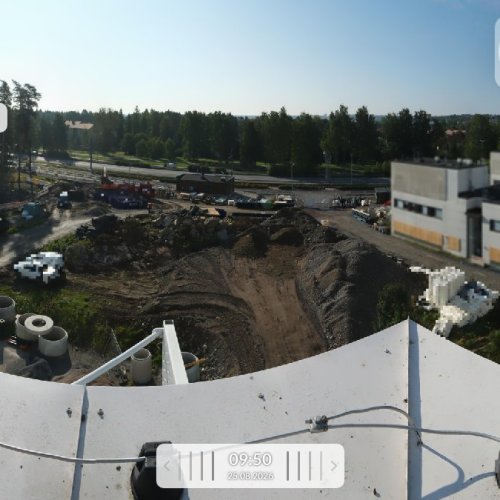 Tampere Tays M-Rakennus Etela Live Webcam: Construction Site View