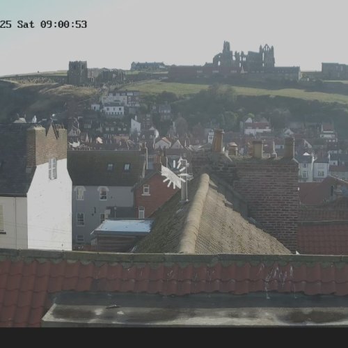 Whitby Abbey Live Webcam: Historic Views from Jet Black Jewel Hotel, UK