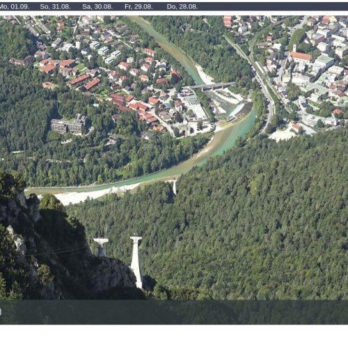 Predigtstuhl III Live Webcam: Panoramic Views of Bad Reichenhall