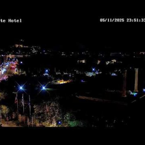 Athens City Live Webcam: Acropolis & Olympian Zeus View