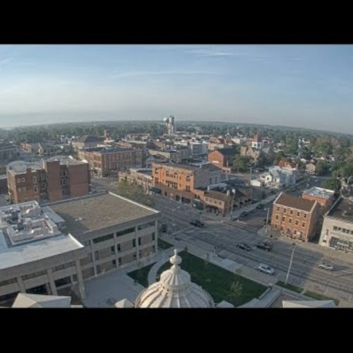 Troy, Ohio: Old Courthouse & Downtown Live Webcam