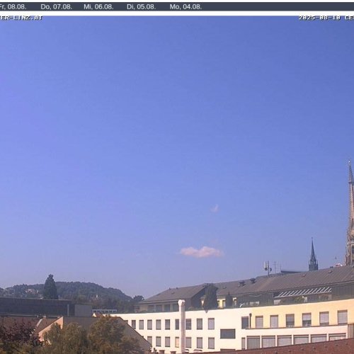 Linz City View Live: New Cathedral Spire Webcam