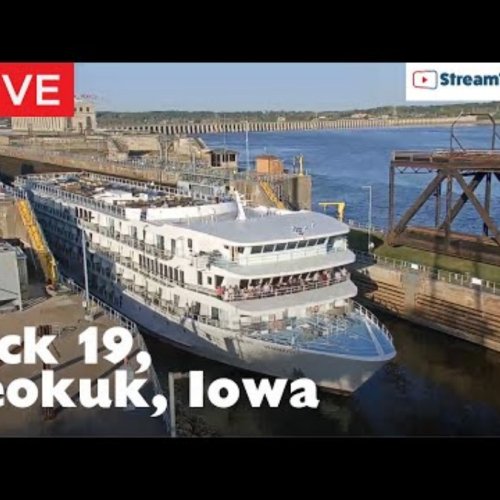 Mississippi River Lock 19 Live Webcam - Keokuk, Iowa