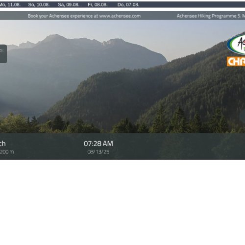 Live Christlum Webcam: Achenkirch Alpine Views