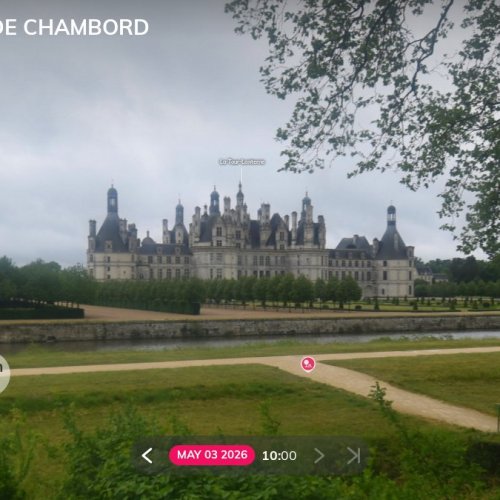 Château de Chambord Live Webcam: Loire Valley Grandeur