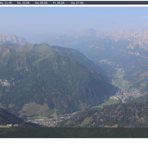 Passo Pordoi Live Webcam: Dolomite Mountain Panorama