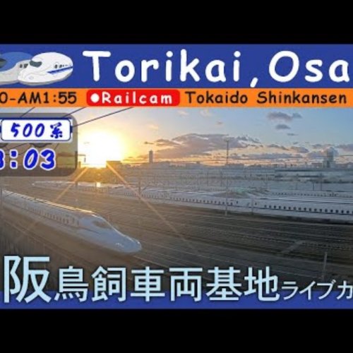 Torikai Shinkansen Depot Live: Osaka Bullet Train View