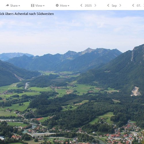 Marquartstein Schnappenberg Webcam: Live Views of Achental Valley & Bavarian Alps