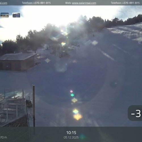 Live Pal-Arinsal Webcam: Coll de la Botella, Andorra