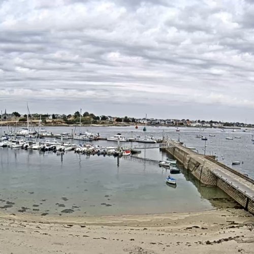 Gâvres Marina Live Camera: Brittany Coastline & Yacht Harbor View