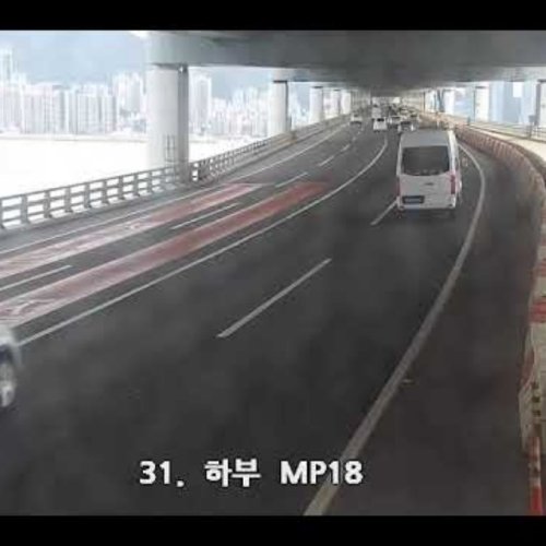 Gwangan Bridge Lower Deck Traffic | Live View from Millak-tong, South Korea
