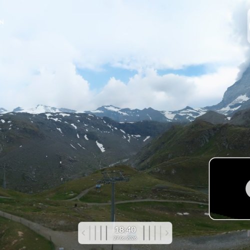 Zermatt Bergbahnen Schwarzsee Live View