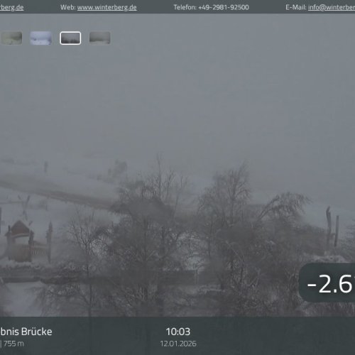Live Webcam: Erlebnisberg Kappe Panorama Bridge, Winterberg