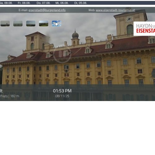 Schloss Esterházy Live Cam: Eisenstadt's Historic Palace View
