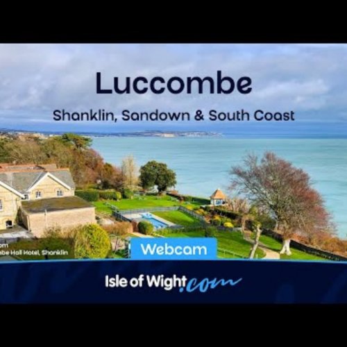 Luccombe Coast Live Webcam: Isle of Wight Panoramic Views