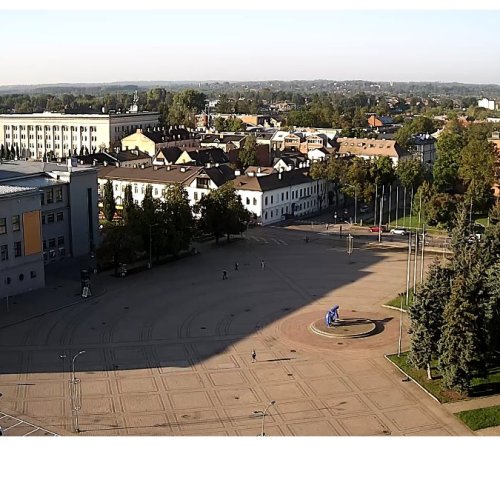 Daugavpils Unity Square Live Webcam: Latvia City Center