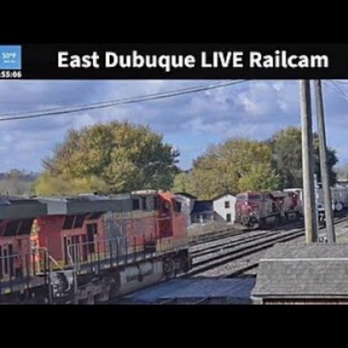 East Dubuque Railyard Railcam | Live Train Action