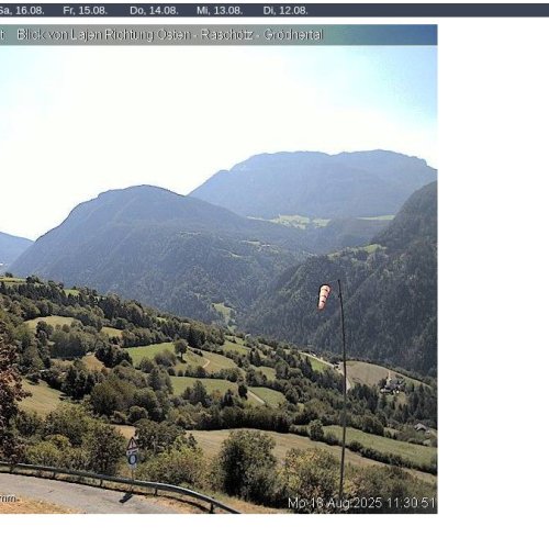 Lajen, Italy Live Webcam: Panoramic Dolomites Views