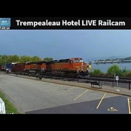 Mississippi River Railcam At Trempealeau