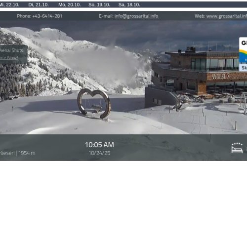 Live from Bergstation Kieserl: Grossarltal Ski Amade Webcam
