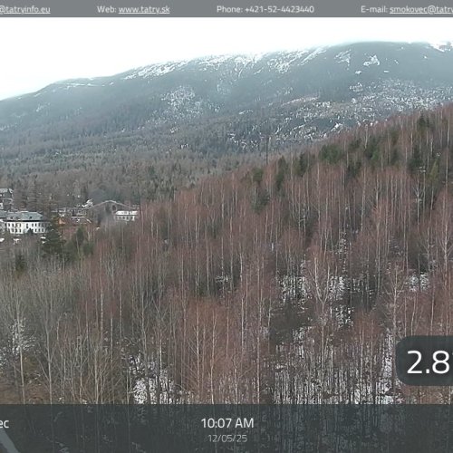 Nový Smokovec Live Webcam: High Tatras Mountain Views, Slovakia