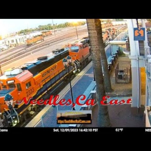 Needles, CA Live Train Cam: BNSF Rail Action