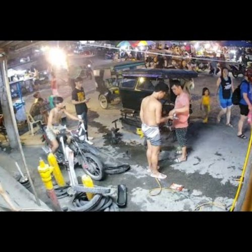 Davao Street Life Live: Tire Repair Shop Webcam