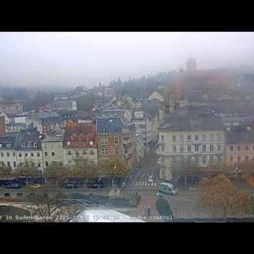 Augustaplatz Live Webcam: Baden-Baden, Germany City Square View
