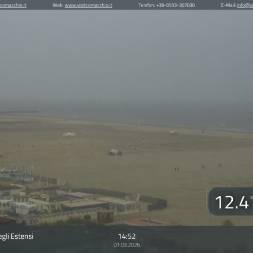Lido Degli Estensi Beach Live Webcam: Adriatic Coast Views