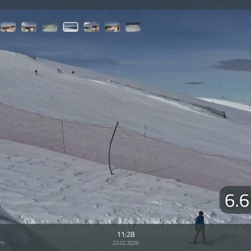 Pampeago Pala di Santa Live Webcam: Ski Slopes & Dolomites Views