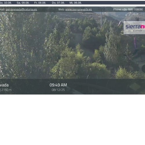 Mirlo Blanco Live Webcam: Sierra Nevada Mountain Views