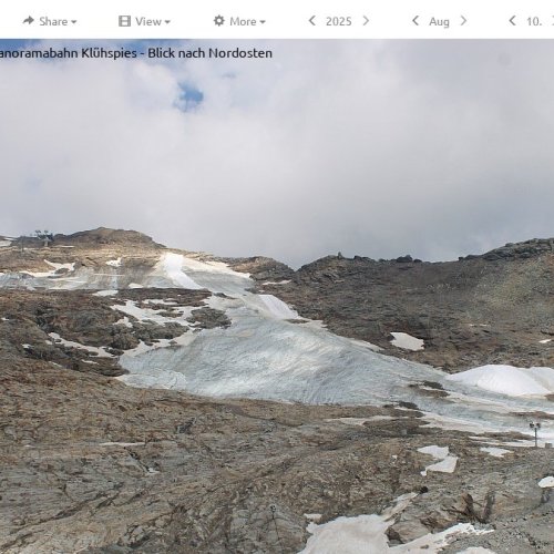 Mölltaler Gletscher Live Webcam: Alpine Glacier Panorama