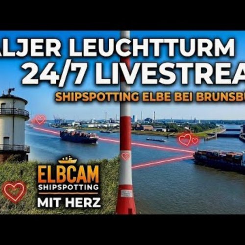 Baljer Lighthouse Elbe Shipspotting Live Stream