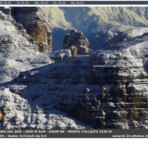 Live Webcam: Sass Pordoi and Altopiano del Boe in the Dolomites